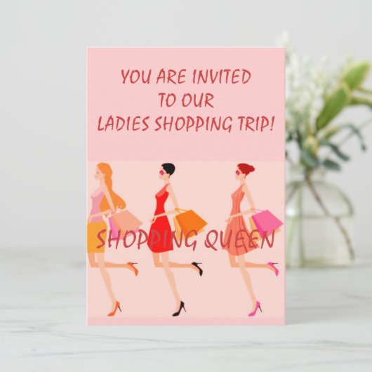 EINKAUFSkönigin-SAMMLUNG Einladung (Stehend Vorderseite)