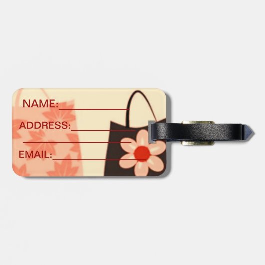 EINKAUFSkönigin-SAMMLUNG Gepäckanhänger (Rückseite horizontal)