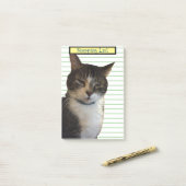 Einkaufsliste für Katzen Post-it Klebezettel (Auf Schreibtisch)