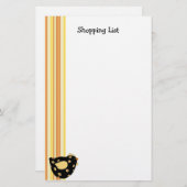 Einkaufsliste für Küken Briefpapier (Vorne/Hinten)