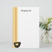 Einkaufsliste für Küken Briefpapier (Stehend Vorderseite)