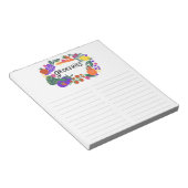 Einkaufsliste für Obst und Gemüse Notizblock (angewinkelt)