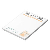 Einkaufsliste - Katzenliebhaber Notizblock (Rotiert)