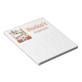 Einkaufsliste niedlich Kitchen Illustration Notizblock (angewinkelt)