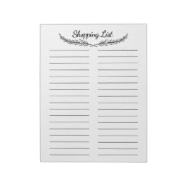 Einkaufsliste Notepad Notizblock