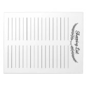 Einkaufsliste Notepad Notizblock (Vorderseite)