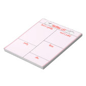 Einkaufsliste Notepad Notizblock (Rotiert)