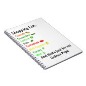 Einkaufsliste Notizblock (Rechte Seite)