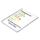 Einkaufsliste Notizblock (Linke Seite)