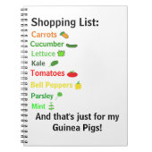 Einkaufsliste Notizblock (Vorderseite)