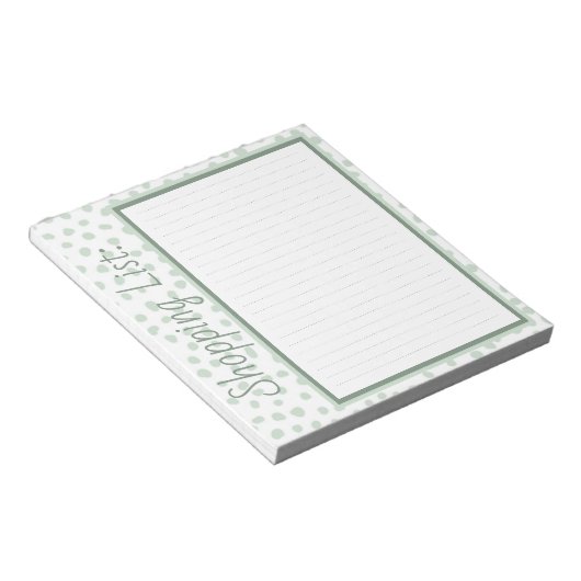 Einkaufsliste Notizblock (angewinkelt)