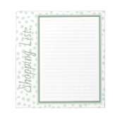 Einkaufsliste Notizblock (Vorderseite)