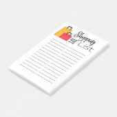 EINKAUFSLISTE POST-IT KLEBEZETTEL (angewinkelt)