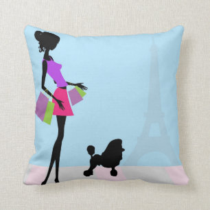 Einkaufsmöglichkeiten in Paris Decorative Pillow Kissen