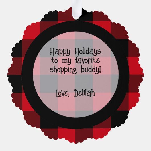 Einkaufspros Ornament Karte (Rückseite)