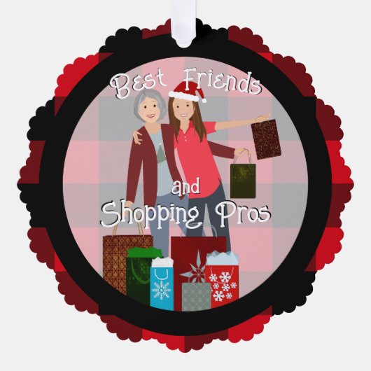 Einkaufspros Ornament Karte (Vorderseite)