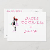 EINKAUFSQUEEN COLLECTION POSTCARD POSTKARTE (Vorne/Hinten)