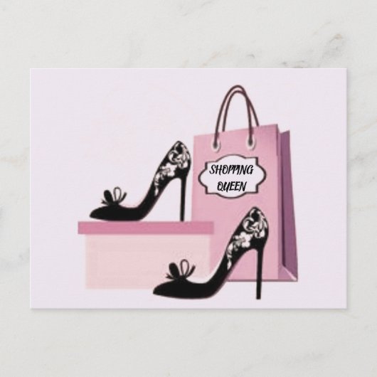 EINKAUFSQUEEN POSTKARTE (Vorderseite)