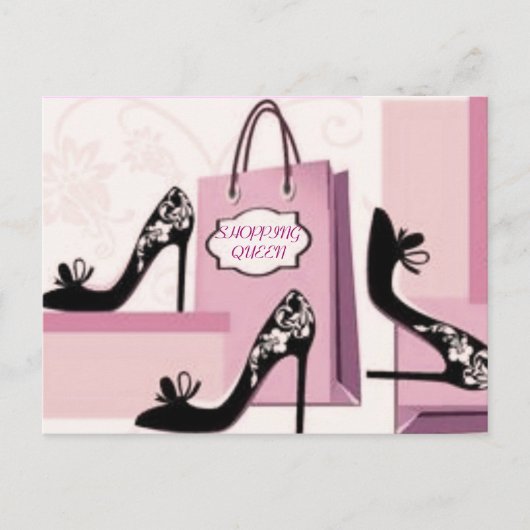 EINKAUFSQUEEN POSTKARTE (Vorderseite)