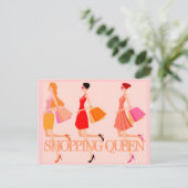 EINKAUFSQUEEN POSTKARTE (Stehend Vorderseite)