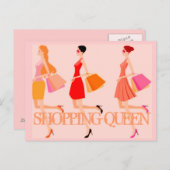 EINKAUFSQUEEN POSTKARTE (Vorne/Hinten)