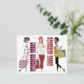 EINKAUFSQUEEN POSTKARTE (Stehend Vorderseite)