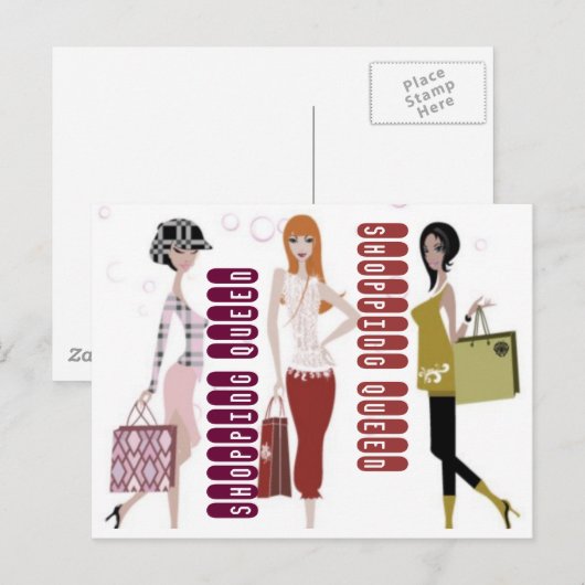 EINKAUFSQUEEN POSTKARTE (Vorne/Hinten)