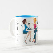 EINKAUFSQUEEN-SAMMLUNG 2-TONKAFFEE-TASSE ZWEIFARBIGE TASSE (Vorderseite Links)