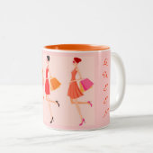 EINKAUFSQUEEN ZWEIFARBIGE TASSE (VorderseiteRechts)