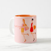 EINKAUFSQUEEN ZWEIFARBIGE TASSE (Vorderseite Links)