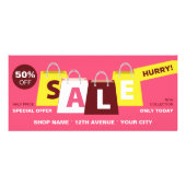 Einkaufsrabatt Berufliches Marketing Flyer Werbekarte (Hinten)