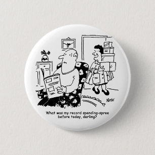 Einkaufsreise. Ausgaben. Überausgaben in den Gesch Button