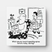 Einkaufsreise. Ausgaben. Überausgaben in den Gesch Fotoplatte (Vorderseite)