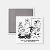 Einkaufsreise. Ausgaben. Überausgaben in den Gesch Magnet (Vorderseite/Rückseite)