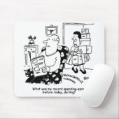 Einkaufsreise. Ausgaben. Überausgaben in den Gesch Mousepad (Mit Mouse)