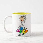 Einkaufsreise-Tasse Zweifarbige Tasse (Links)
