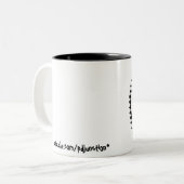 "Einkaufssankt-Beagle " Zweifarbige Tasse (Vorderseite Links)