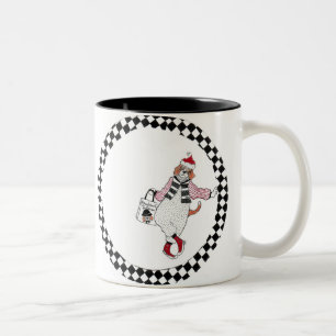 "Einkaufssankt-Beagle " Zweifarbige Tasse