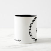 "Einkaufssankt-Beagle " Zweifarbige Tasse (Mittel)