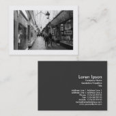 Einkaufsstraße (grenzt) visitenkarte (Vorne/Hinten)