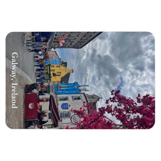 Einkaufsstraße in Galway, Irland Magnet (Horizontal)
