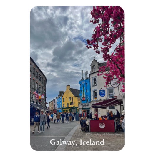 Einkaufsstraße in Galway, Irland Magnet (Vertikal)