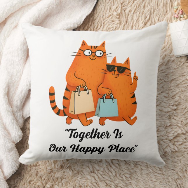 Einkaufstag Katzenliebe Kissen (Decke)