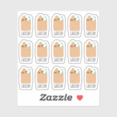 Einkaufstasche Aufkleber (Blatt)