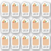 Einkaufstasche Aufkleber (Vorderseite)