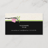 Einkaufstasche, Boutique     Design  Visitenk Visitenkarte (Rückseite)