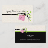 Einkaufstasche, Boutique     Design  Visitenk Visitenkarte (Vorne/Hinten)