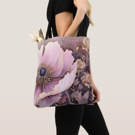 Einkaufstasche mit Blumendruck in Pastellfarben Tasche