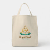 Einkaufstasche mit Brightheart-Meditationslogo (Rückseite)