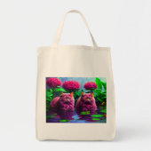 Einkaufstasche mit Katzenillustration (Vorne)